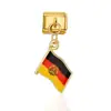 Pulsera Colgante Collar Serie Banderas Nacionales Transfronterizas Módulo Estilo Italiano Corazón Zodiaco Collar Anillo Pulsera