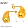 Europa y Estados Unidos transfronterizos pendientes de acero inoxidable Joker forma de gota de agua oro de 18k pendientes de acero de titanio de alta gama para mujer joyería al por mayor