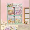 Libro de Colorear Acuarela Creativa para Niños, Libro de Rascar Escena Sanrio, Dibujo Doodle con Pintura Integrada y Notas Adhesivas