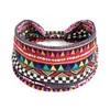 Diadema Deportiva Elástica Estampada Estilo Nuevo Europeo y Americano para Mujer, Diadema Ancha, Pañuelo de Cabeza Retro, Accesorios para el Cabello de Yoga