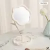 Espelho de Maquiagem Temu Rotulável em Formato de Flor para Mesa de Escritório, Espelho de Penteado para Quarto de Estudante, Uso Doméstico