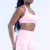 Conjunto Deportivo Femenino Transfronterizo Nuevo DFYNE: Conjunto de Pantalón Largo con Cuello Halter, Ropa Transpirable para Yoga al Aire Libre para Mujer