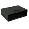 400g Fabricantes de Cartulina Negra al por Mayor Positiva Grande Caja de Embalaje para Bolsas de Teléfono Móvil Cartón Negro Delicado Negro Uniforme Cartón Negro