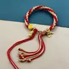 Cuerda de Mano de Xizang Cuerda de Algodón para Frotar la Mano Cuerda de Mano de Colores Pulsera de Estilo Étnico Tejida a Mano Adorno de Xizang Pulsera de Thangka