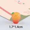 Simulação Fruta Uva Morango Semi-estéreo Pequena Laranja Resina Acessórios diy Capa de Celular Acessórios de Cabelo Infantil Material