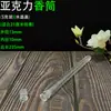 Tubo de Acrílico para Incienso Tubo de Plástico Transparente Vidrio Tubo Redondo Sellado Almacenamiento a Prueba de Humedad Tubo para Palillos de Incienso Madera de Agar Madera de Sándalo Especias Empaque
