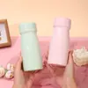 Taza aislada creativa y simple de acero inoxidable 316 con separación de té y agua, asa, taza de bolsillo mini portátil sellada a prueba de fugas