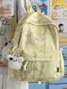 Mochila Escolar para Meninas, Mochila Colorida Doce para Alunas, Grande Capacidade, Leve, Versátil, Mochila de Aparência Sofisticada