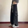 Overol estilo americano para hombre otoño holgado suave guapo pantalones rectos marca de moda moderno ins pantalones casuales funcionales para hombre