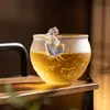 Copa Pixiu de Cristal Estilo Antiguo, Copa de Maestro, Taza de Té Hecha a Mano, Taza Individual, Taza de Vidrio de Lujo Ligero de Alta Gama para Preparación de Té en Casa, Artículo de Regalo