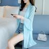 Ropa de protección solar Hainan Sanya Yunnan Dali Cárdigan largo de gasa a juego con fotos Abrigo playero para vacaciones en la playa para mujer