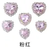 Fábrica en stock suministro directo estilo amor cobre puro vidrio diamante accesorios de diamante cosidos a mano accesorios para el cabello hechos a mano por uno mismo materiales para ropa