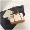 Bolso de Tote Trendy Estilo Coreano para Mujer 2026 Nueva Moda Versátil Gran Capacidad Bolso de Hombro Simple Casual para Viaje Bolso de Mujer