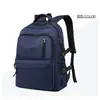 Mochila de Viaje Casual de Negocios de Color Puro para Hombres y Mujeres 2023 Nueva, Mochila Simple de Moda para Estudiantes Universitarios