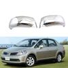 Adecuado para Nissan Tiida 2006-2011 Cubierta de Espejo Retrovisor Marco de Espejo de Reversa Tiida Piezas de Decoración de Coche