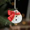 Resina Navideña Vintage Copos de Nieve de Resina Pintados, Estrellas de Cinco Puntas en Forma de Corazón, Decoraciones de Árbol de Navidad, Adornos Colgantes y Arreglos