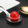 Cuchara para Helado de Restaurante Infantil, Cuchara Dorada, Cucharilla de Té, Espátula de Té, Cuchara de Postre, Estilo Pulido Espejo, Diseño Simple y Elegante