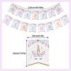 Guirnalda de Banner de Cumpleaños de Unicornio Transfronterizo Decoraciones Colgantes Espirales de Unicornio Decoración de Fiesta de Cumpleaños Infantil Adornos Colgantes Espirales