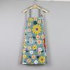 Avental Floral Impermeável de PVC Atacado para Mulheres, Adequado para Uso na Cozinha, Culinária, Avental de Cintura Plus Size para Meninas, Roupa de Trabalho Durável