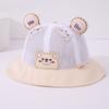 Sombrero de Sol de Verano para Bebé Delgado de Ala Ancha Lindo Sombrero de Sol de Malla con Protección Solar Súper Lindo Sombrero de Pescador Moderno para Niños y Niñas