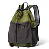 Mochila Ligera Sencilla Estilo Japonés con Cordón Bolsa para Senderismo al Aire Libre Bolsa para Raquetas de Bádminton Casual Unisex Gran Capacidad Bolsa de Viaje