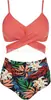 Bikini de Dos Piezas para Mujer de Estilo Europeo y Americano, Multicolor, Empacado Rígido, Push-Up, de Cintura Alta, que Favorece la Figura, para la Playa, Más Vendido en Aliexpress Amazon