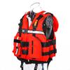 Chaleco salvavidas de gran flotabilidad con tira reflectante de panal rojo engrosado de 190 N y almohadilla para prevención de inundaciones y rescate de emergencia.