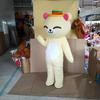 Internet Urso Vermelho Boneca Fantasia Andar Cartoon Doll Couro Urso Dançando engraçado inflável cos Headgear Doll Roupas