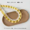 Xinyou Cuadros Plisados Encaje Floristería Ramo de Flores Empaque de Regalo Dulce Cuadros Cinta Decorativa Materiales Florales DIY
