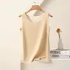Colete térmico de veludo alemão feminino novo outono e inverno com forro de lã AB, justo, sem mangas, base, top de alça