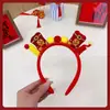 Faixas de Cabeça Ano Novo do Cavalo, Acessórios de Cabelo Luminosos Criativos Festivos de Ano Novo, Adereços para Eventos de Festa de Empresa, Presilhas e Faixas de Cabeça para Crianças