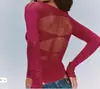 Ntz195 Amazon Transfronterizo Sexy Strass Discoteca Brillante Cuello Alto Talla Extra Malla Ropa Strass Li