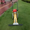 Cortador de grama de empurrar multifuncional quatro tempos pequeno a gasolina para limpeza de terreno jardim uso agrícola pomar cortador de grama