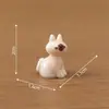 Micro-paisagem Fofo Gatinho em Forma de Coração Figura Kawaii Partículas Casa de Bonecas DIY Acessórios Decorativos Mini Enfeites de Mesa