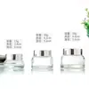 Frascos de vidrio para crema al por mayor de 30 g, botellas dispensadoras cosméticas de 50 g, frascos para crema facial de hombro inclinado, botellas vacías de tamaño de viaje para crema y loción