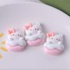 Brilhante Dos Desenhos Animados Bonito Gato DIY Acessórios de Resina Artesanal Hairpin Hairband Creme Cola Acessórios