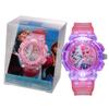 Comercio Electrónico Transfronterizo Dropshipping de Nuevos Modelos de Relojes para Estudiantes y Niños al por Mayor Plástico Temática de Frozen Luminosos Relojes de Cuarzo