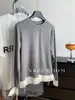Camisa Básica Patchwork de Renda Casual Estilo Coreano para Mulheres, Camiseta de Manga Longa Interna de Veludo Fino Preguiçoso Estilo Francês, Início da Primavera 2026