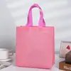 Bolsa de Tela No Tejida Macaron Color Caramelo, Bolsa para Empaquetar Regalos de Fiesta Navideña, Bolsa Impermeable para Dulces de Halloween