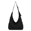Bolso nuevo de otoño e invierno, bolso grande plisado tipo nube para mujer, casual, elegante, ligero, gran capacidad, bolso tipo dumpling, bolso cruzado para ir al trabajo