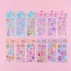 Pegatinas de Relieve Estéreo de Dibujos Animados Lindas Divertidas 3D Luminosas de Diamantes de Cristal Pegatinas Decorativas para Funda de Teléfono de Niña