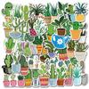 45 Piezas de Pegatinas de Plantas Verdes de Dibujos Animados de Amazon Hechas a Medida, Lindas Pegatinas de Grafiti para Maletas, Cuadernos y Patinetas