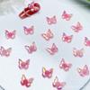 Nuevos Accesorios para Uñas con Diseño de Mariposa Rosa Accesorios para Uñas de Camelia Luminosa Abanico Plegable Retro Material para Uñas Estilo Nacional Bolsa