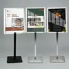 Tablero de Exhibición de Letreros Publicitarios Acrílicos A3A4 Soporte de Exhibición de Pósters Verticales Soporte de Piso Letrero de Agua Letrero Direccional