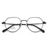 Armazones de Gafas Retro Clásicos de Gama Alta de Titanio Puro, Modernos y Únicos, Diseño Sencillo, Adecuados para Hombres y Mujeres, Estilo Coreano Popular 3124