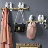 Gancho de Pájaro 3D Nórdico Simple Decoración de Pared Creativa para Entrada Perchero para Abrigos Colgador de Llaves