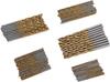 Juego de Brocas Helicoidales Recubiertas de Titanio de Alta Velocidad para Metal, Brocas de Vástago Recto, Accesorios para Taladro Manual de Carpintería, 50 Piezas