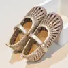 Nuevos Zapatos de Princesa de Cristal para Niñas, Nuevo Estilo de Alta Gama Primavera y Otoño 2026, Zapatos de Cuero para Niña Pequeña, Sandalias Mary de Suela Suave