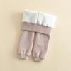 Leggings para Niñas Otoño e Invierno Cálidos Engrosados Ropa Exterior Elegante Calcetines para Bebés y Niños Pequeños Pantimedias Infantiles de Lana de Cordero