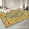 Tapete Persa para Sala de Estar, Resistente a Manchas e Fácil de Cuidar, Tapete de Chão Estampado para Uso Doméstico, Tapete ao Lado da Cama do Quarto, Mais Vendido na Amazon, Lavável